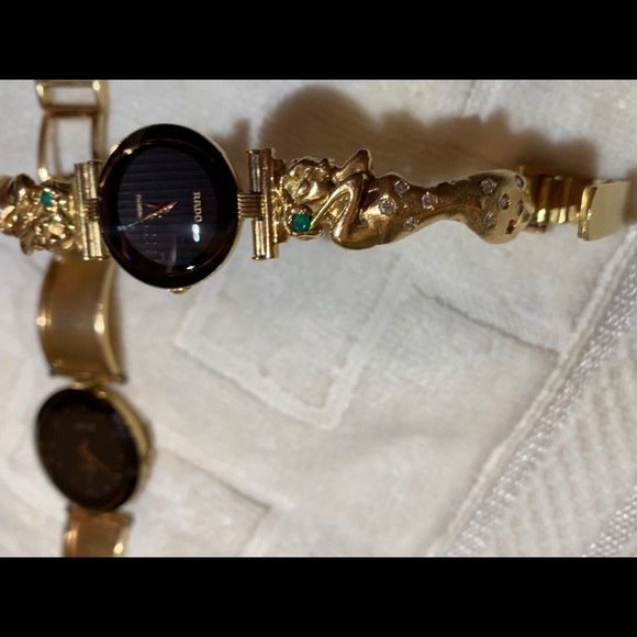 Relojes RADO real gold diamond and esmerald 18k - Picture 4 of 5